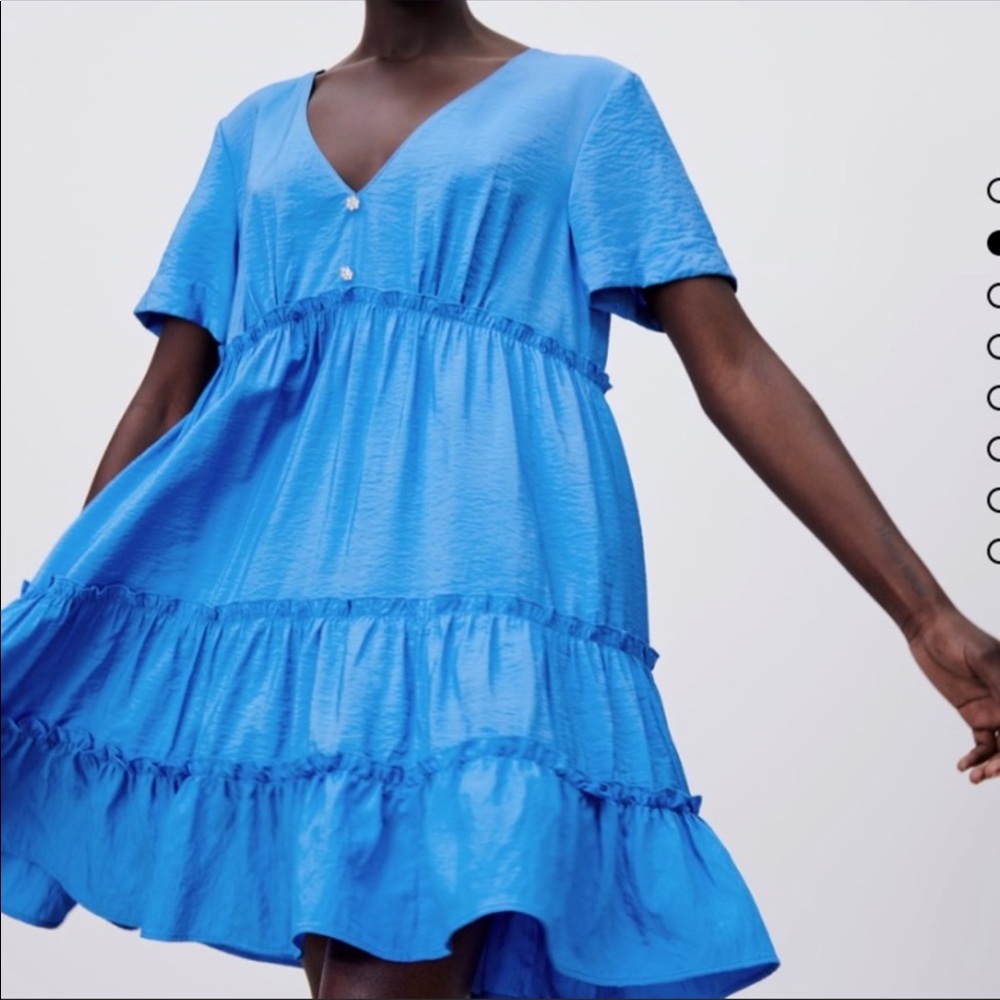 NWT Zara blue mini dress